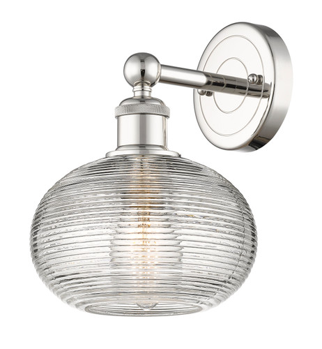 Ithaca - 1 Light - 8 inch - Polished Nickel - Sconce (616-1W-PN-G555-8CL)