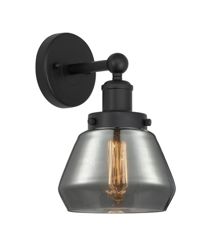 Fulton - 1 Light - 7 inch - Matte Black - Sconce (616-1W-BK-G173)