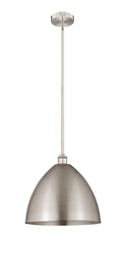 Bristol - 1 Light - 16 inch - Brushed Satin Nickel - Cord hung - Mini Pendant (616-1S-SN-MBD-16-SN)