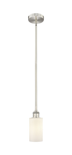 Clymer - 1 Light - 4 inch - Brushed Satin Nickel - Cord hung - Mini Pendant (616-1S-SN-G801)