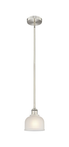 Dayton - 1 Light - 6 inch - Brushed Satin Nickel - Cord hung - Mini Pendant (616-1S-SN-G411-LED)