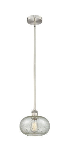 Gorham - 1 Light - 10 inch - Brushed Satin Nickel - Cord hung - Mini Pendant (616-1S-SN-G249)