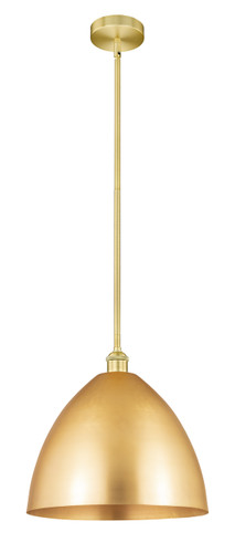 Bristol - 1 Light - 16 inch - Satin Gold - Cord hung - Mini Pendant (616-1S-SG-MBD-16-SG)