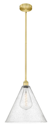 Berkshire - 1 Light - 16 inch - Satin Gold - Cord hung - Pendant (616-1S-SG-GBC-164-LED)