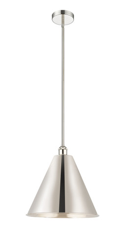 Berkshire - 1 Light - 16 inch - Polished Nickel - Cord hung - Mini Pendant (616-1S-PN-MBC-16-PN-LED)