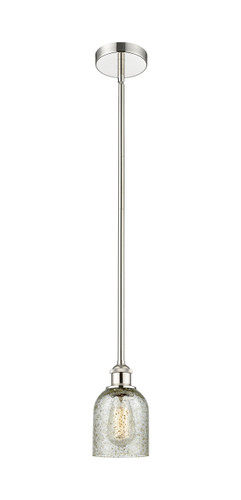 Caledonia - 1 Light - 5 inch - Polished Nickel - Cord hung - Mini Pendant (616-1S-PN-G259-LED)