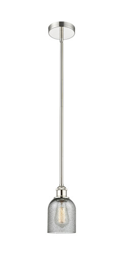 Caledonia - 1 Light - 5 inch - Polished Nickel - Cord hung - Mini Pendant (616-1S-PN-G257-LED)