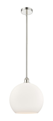 Athens - 1 Light - 14 inch - Polished Nickel - Cord hung - Pendant (616-1S-PN-G121-14)