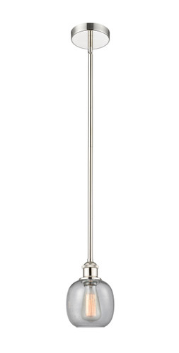 Belfast - 1 Light - 6 inch - Polished Nickel - Cord hung - Mini Pendant (616-1S-PN-G104-LED)