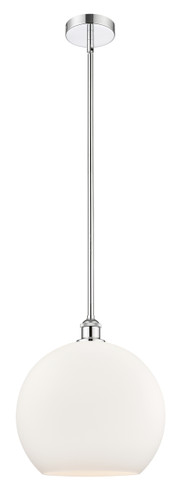 Athens - 1 Light - 14 inch - Polished Chrome - Cord hung - Pendant (616-1S-PC-G121-14)