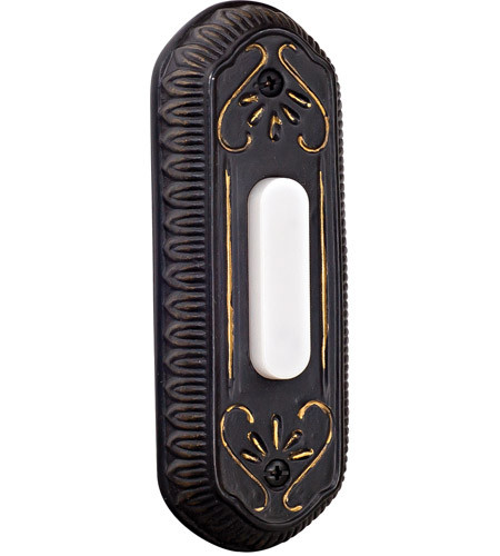 Surface Mount Designer LED Lighted Push Button in Antique Bronze (PB3034-AZ)