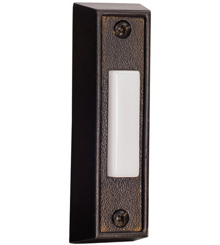 Surface Mount Rectangle Lighted Push Button in Bronze (BS6-BZ)