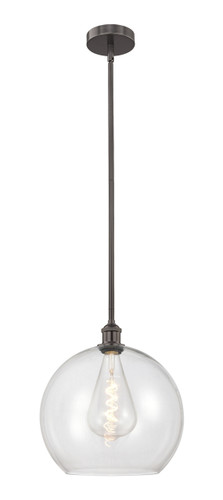 Athens - 1 Light - 14 inch - Oil Rubbed Bronze - Cord hung - Pendant (616-1S-OB-G122-14)