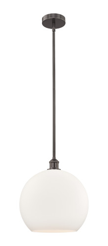 Athens - 1 Light - 14 inch - Oil Rubbed Bronze - Cord hung - Pendant (616-1S-OB-G121-14-LED)