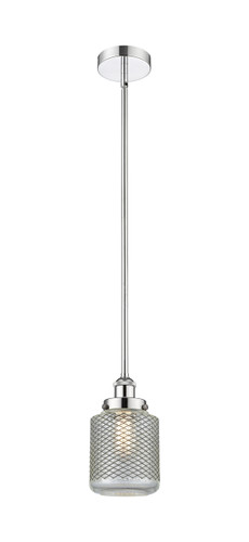 Stanton - 1 Light - 6 inch - Polished Chrome - Cord hung - Mini Pendant (616-1SH-PC-G262-LED)