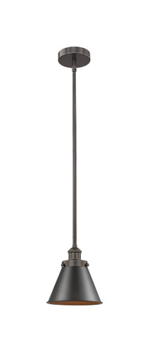 Appalachian - 1 Light - 8 inch - Oil Rubbed Bronze - Cord hung - Mini Pendant (616-1SH-OB-M13-OB)
