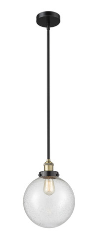 Beacon - 1 Light - 10 inch - Black Antique Brass - Cord hung - Mini Pendant (616-1SH-BAB-G204-10)