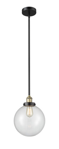 Beacon - 1 Light - 10 inch - Black Antique Brass - Cord hung - Mini Pendant (616-1SH-BAB-G202-10)