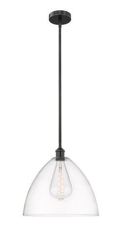 Bristol - 1 Light - 16 inch - Matte Black - Cord hung - Pendant (616-1S-BK-GBD-162)