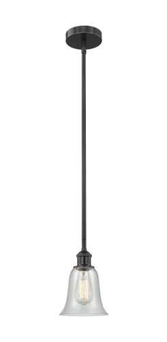 Hanover - 1 Light - 6 inch - Matte Black - Cord hung - Mini Pendant (616-1S-BK-G2812-LED)