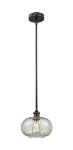 Gorham - 1 Light - 10 inch - Matte Black - Cord hung - Mini Pendant (616-1S-BK-G249-LED)