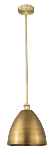 Bristol - 1 Light - 12 inch - Brushed Brass - Cord hung - Mini Pendant (616-1S-BB-MBD-12-BB)