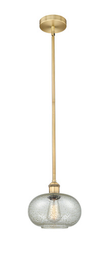 Gorham - 1 Light - 10 inch - Brushed Brass - Cord hung - Mini Pendant (616-1S-BB-G249-LED)