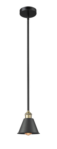 Smithfield - 1 Light - 7 inch - Black Antique Brass - Cord hung - Mini Pendant (616-1S-BAB-M8-LED)