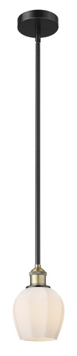 Norfolk - 1 Light - 6 inch - Black Antique Brass - Cord hung - Mini Pendant (616-1S-BAB-G461-6)
