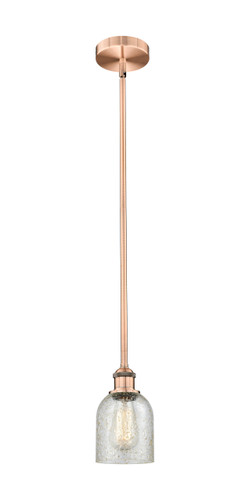 Caledonia - 1 Light - 5 inch - Antique Copper - Cord hung - Mini Pendant (616-1S-AC-G259-LED)