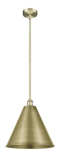 Berkshire - 1 Light - 16 inch - Antique Brass - Cord hung - Mini Pendant (616-1S-AB-MBC-16-AB)