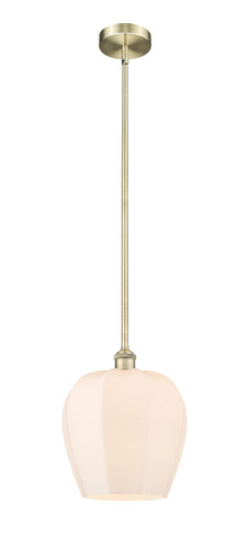 Norfolk - 1 Light - 12 inch - Antique Brass - Cord hung - Mini Pendant (616-1S-AB-G461-12)