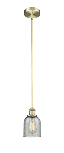 Caledonia - 1 Light - 5 inch - Antique Brass - Cord hung - Mini Pendant (616-1S-AB-G257)