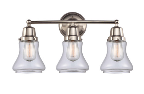 Bellmont - 3 Light - 22 inch - Brushed Satin Nickel - Bath Vanity Light (623-3W-SN-G192)