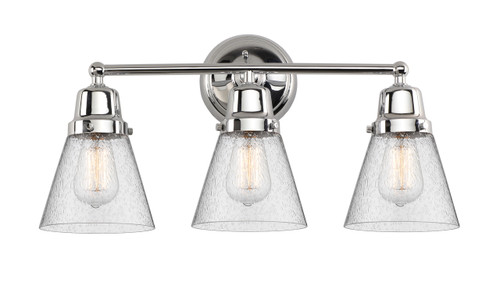Cone - 3 Light - 22 inch - Polished Chrome - Bath Vanity Light (623-3W-PC-G64)