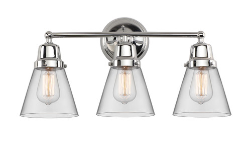 Cone - 3 Light - 22 inch - Polished Chrome - Bath Vanity Light (623-3W-PC-G62)