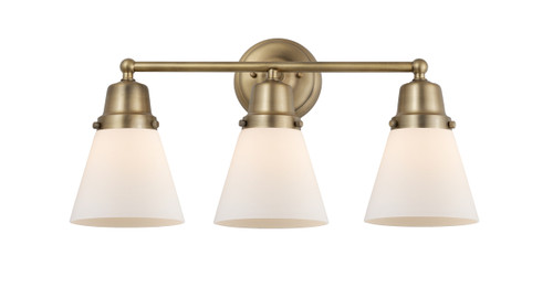 Cone - 3 Light - 22 inch - Brushed Brass - Bath Vanity Light (623-3W-BB-G61)