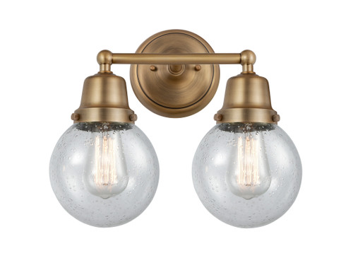 Beacon - 2 Light - 14 inch - Brushed Brass - Bath Vanity Light (623-2W-BB-G204-6)
