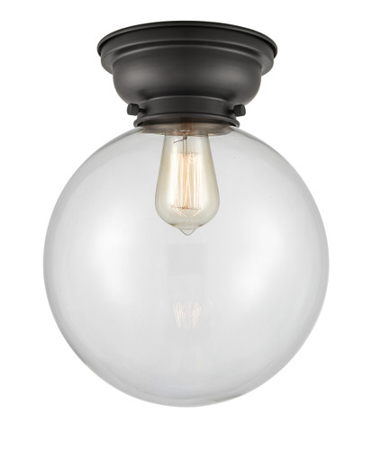 Beacon - 1 Light - 10 inch - Matte Black - Flush Mount (623-1F-BK-G202-10-LED)