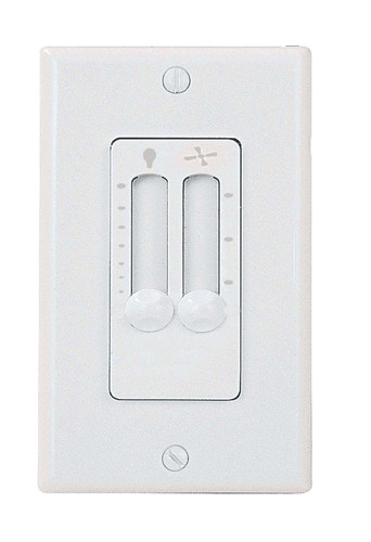 4 Speed Fan/Full Range Light Control-LED - White (CM-7W-LED)