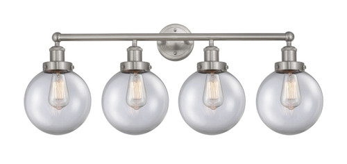 Beacon - 4 Light - 35 inch - Brushed Satin Nickel - Bath Vanity Light (616-4W-SN-G202-8)