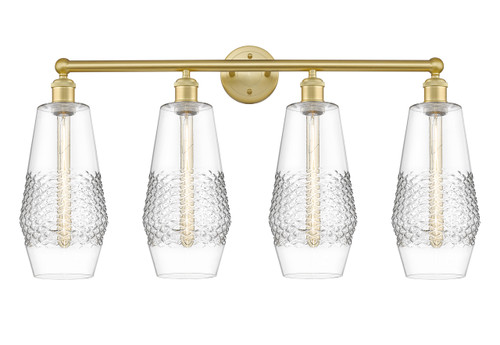 Windham - 4 Light - 34 inch - Satin Gold - Bath Vanity Light (616-4W-SG-G682-7)