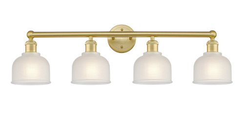 Dayton - 4 Light - 33 inch - Satin Gold - Bath Vanity Light (616-4W-SG-G411)