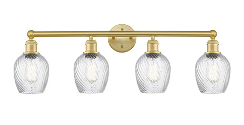 Salina - 4 Light - 33 inch - Satin Gold - Bath Vanity Light (616-4W-SG-G292)