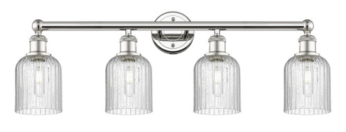 Bridal Veil - 4 Light - 32 inch - Polished Nickel - Bath Vanity Light (616-4W-PN-G559-5SDY)