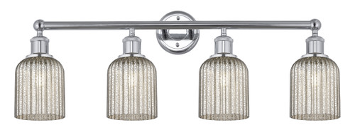Bridal Veil - 4 Light - 32 inch - Polished Chrome - Bath Vanity Light (616-4W-PC-G559-5ME)