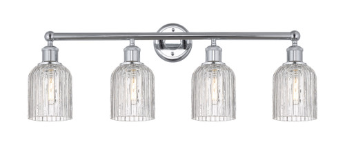 Bridal Veil - 4 Light - 32 inch - Polished Chrome - Bath Vanity Light (616-4W-PC-G559-5CL)