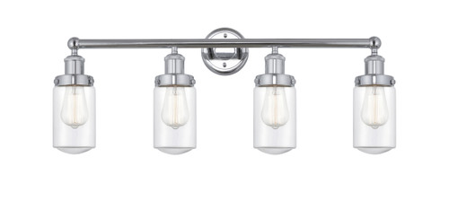 Dover - 4 Light - 32 inch - Polished Chrome - Bath Vanity Light (616-4W-PC-G312)