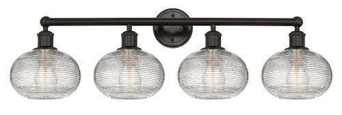 Ithaca - 4 Light - 35 inch - Oil Rubbed Bronze - Bath Vanity Light (616-4W-OB-G555-8CL)