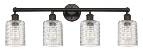 Cobbleskill - 4 Light - 32 inch - Oil Rubbed Bronze - Bath Vanity Light (616-4W-OB-G112C-5CL)